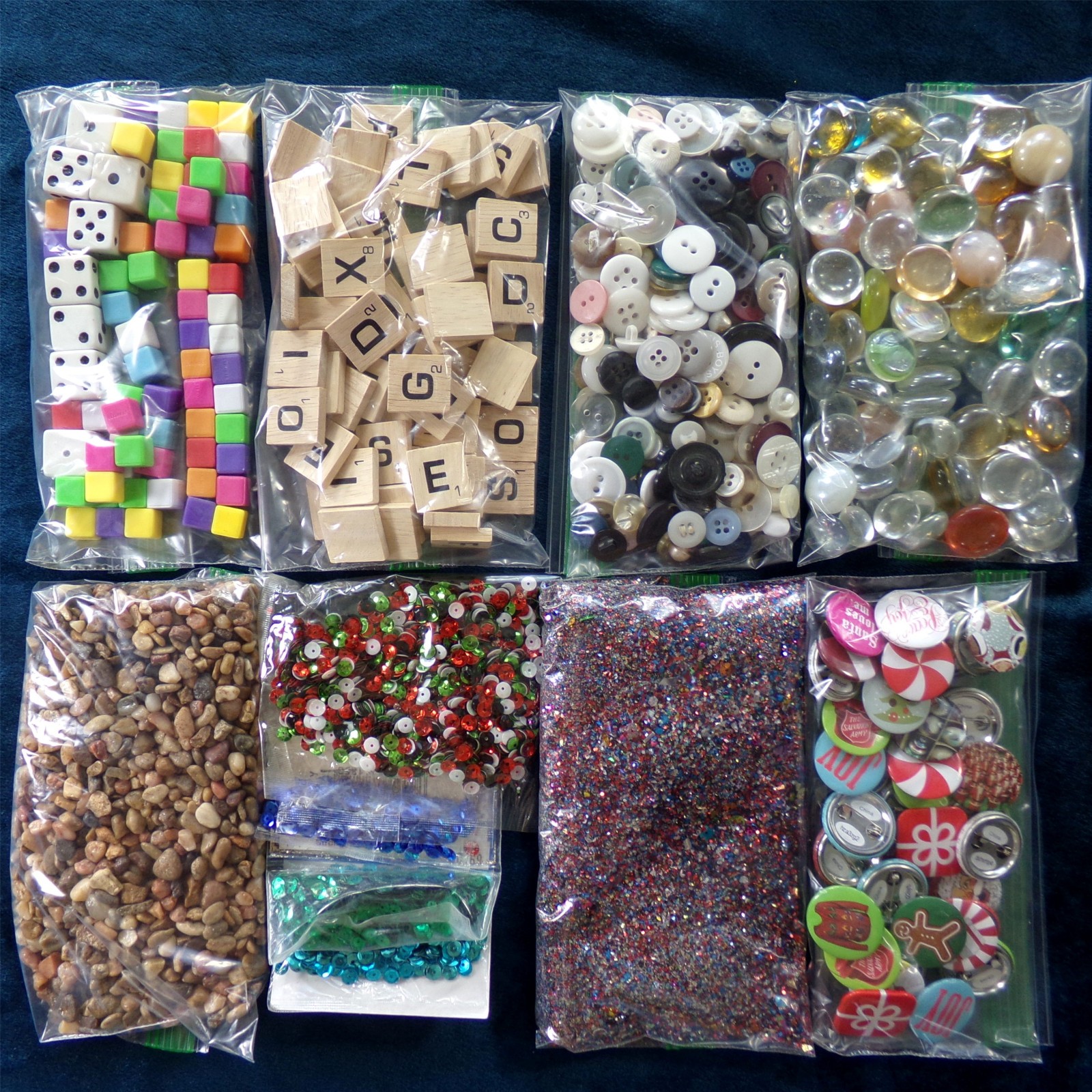 Collage Artist Bulk Supply Lot: 9 LB Box Odd Unique Mixed Craft Supplies Art Set
