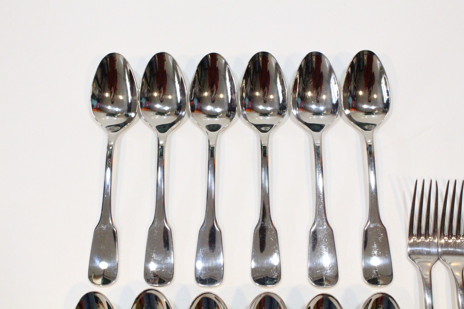 15 Piece Lot Ginkgo Helmick Alsace Stainless 18/8 Flatware