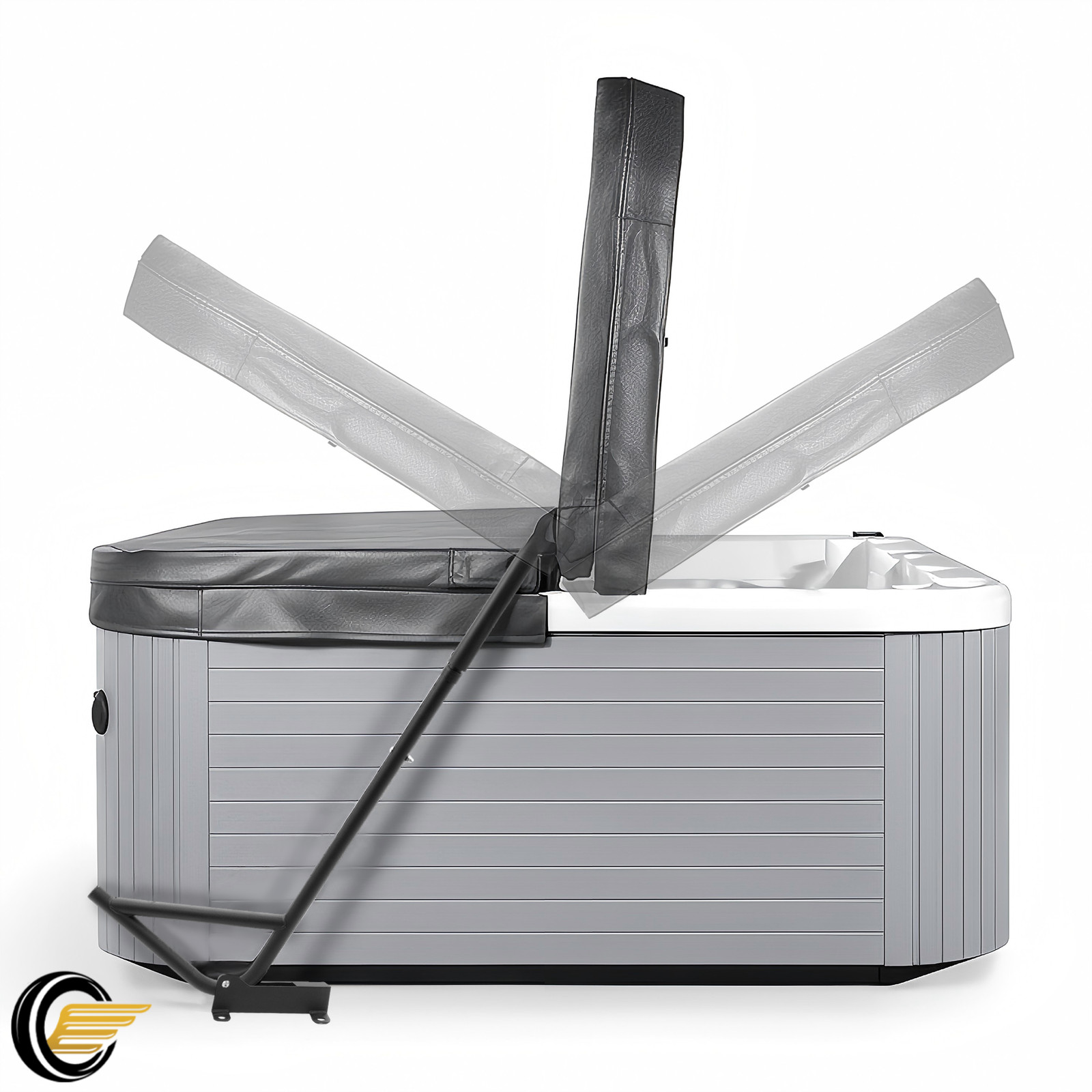 Hot Tub Cover Lifter Spa Cover Lifter Under Mount Removal System H42-60" L72-97"