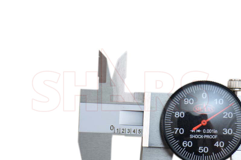8" DIAL CALIPER SHOCK PROOF .001" STAINLESS 4WAY BLACK FACE Inspection Report P}