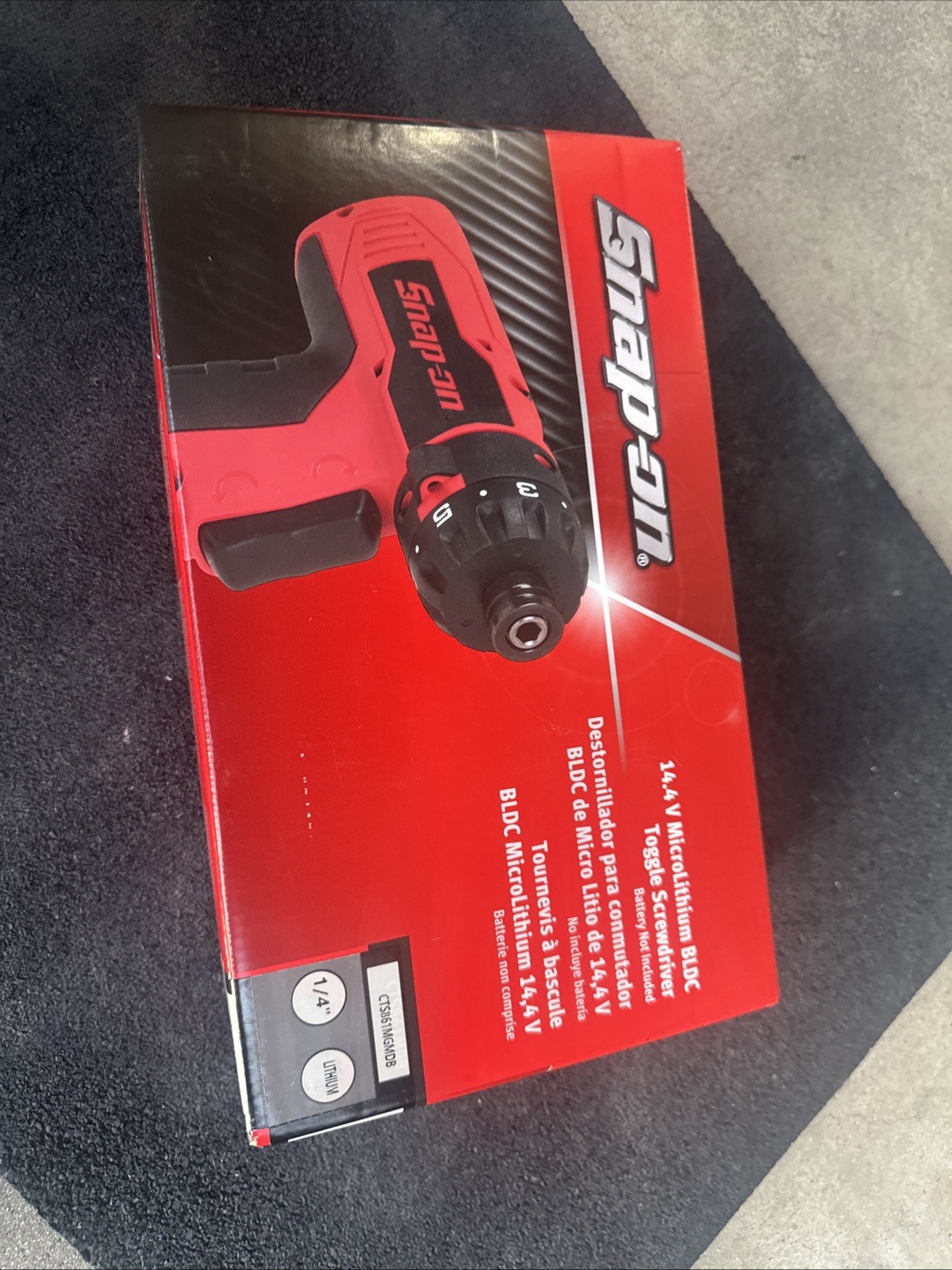 For  Snap-On Tools CTS861gmdb 1/4" Hex Cordless Screwdriver 14.4V Brushless Gray