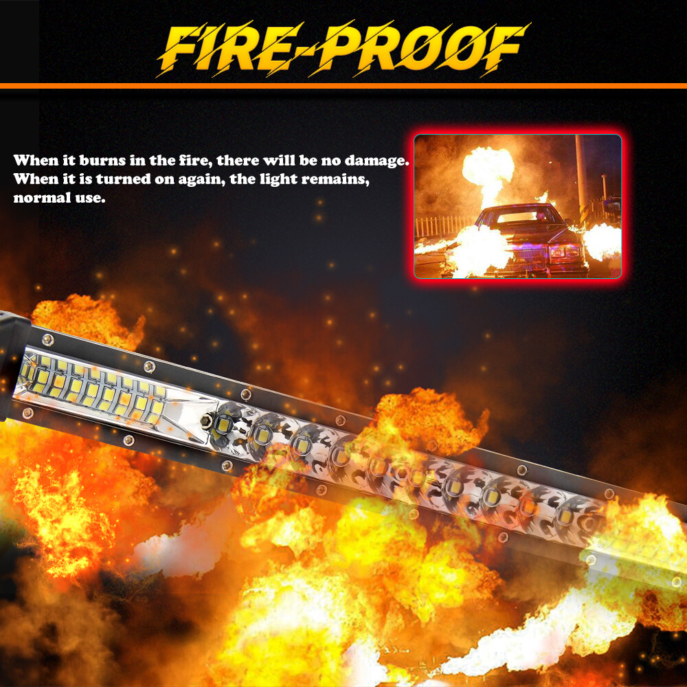 For Can-Am Maverick X3 Light Bar 10" Single Row LED Light Bar Spot Flood Offroad