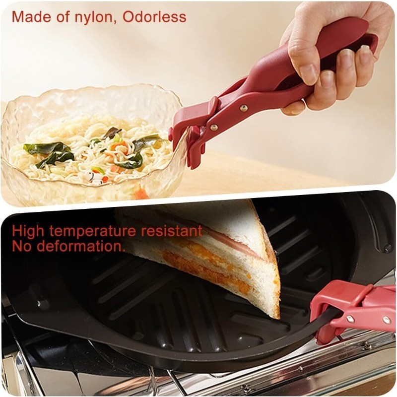 2X Multi-Purpose Anti-Scald Bowl Holder Clip for Kitchen,Silicone Non-Slip Clip