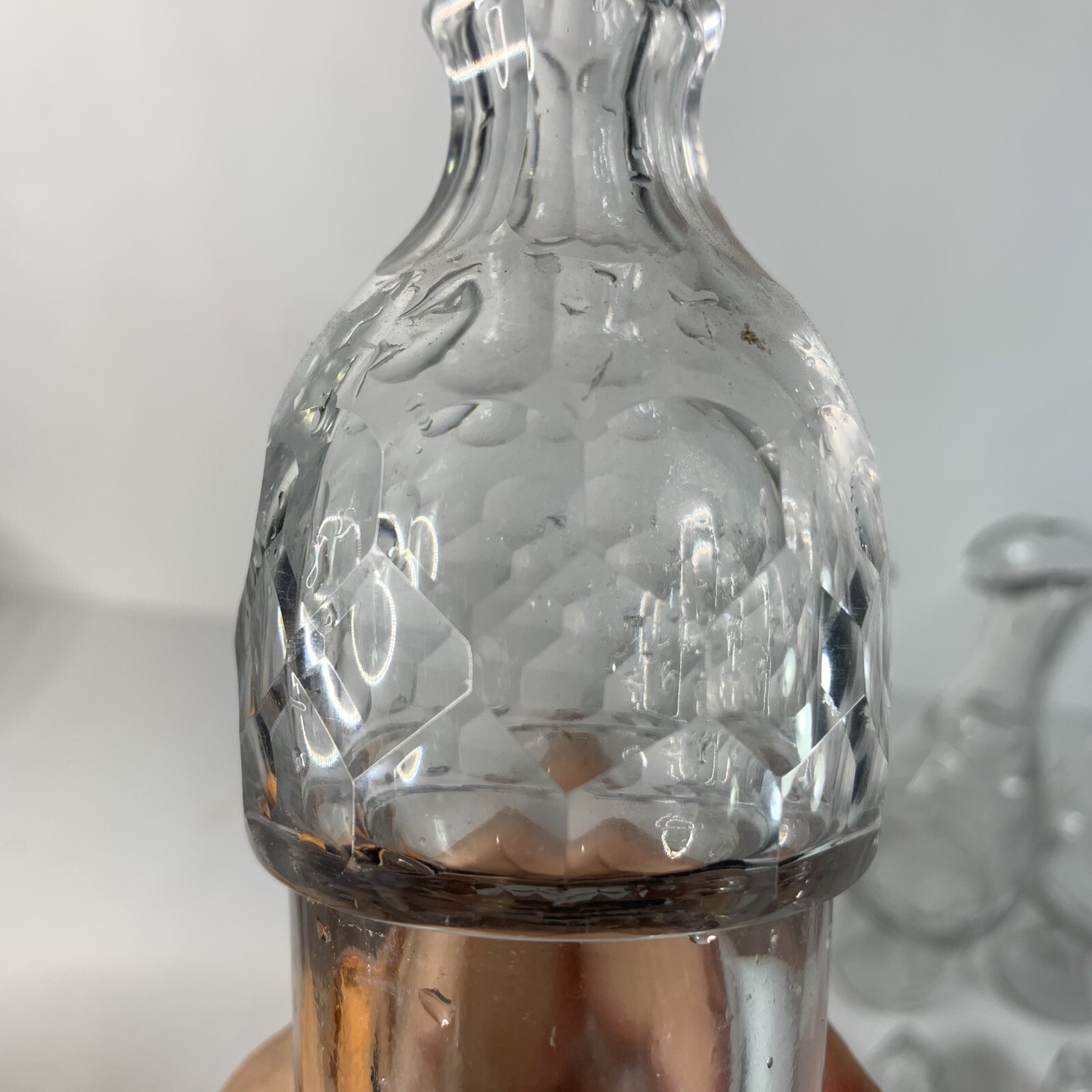 Antique Victorian Silver Plated Cruet Condiment Set Caddy Etched Glass Server