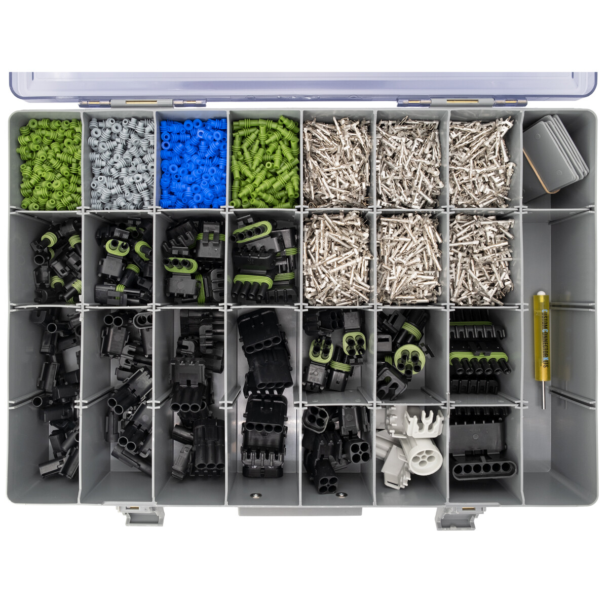 WP-1104 - Pro Weather Pack Connector Kit w/ Non-Ratcheting Crimp Tool