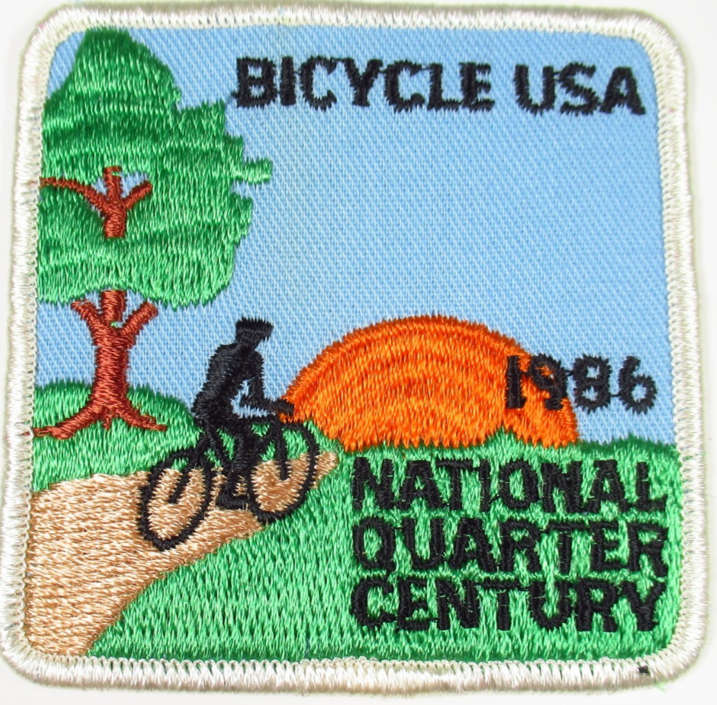Bicycle USA National Quarter Century 1986 Vintage Cycling Patch