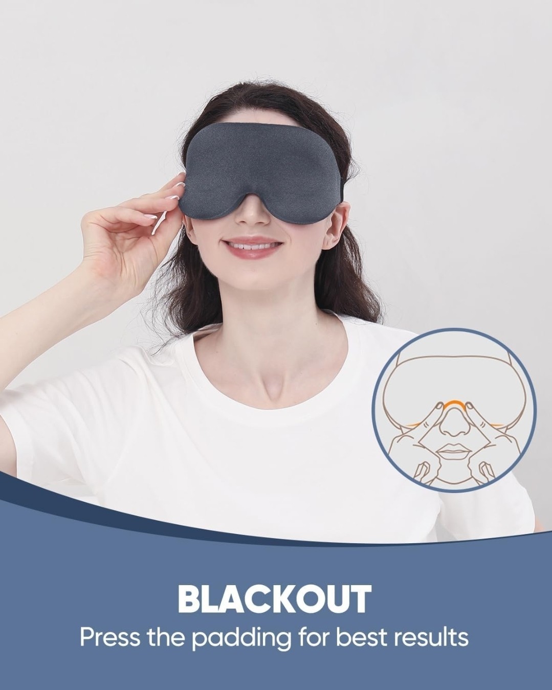 Sleep Eye Mask for Side Sleeper Men Women, Zero Eye Pressure 3D Sleeping Mask...