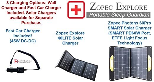 Zopec Explore Oxygen CPAP Battery (up to 8 Nights) and Online UPS