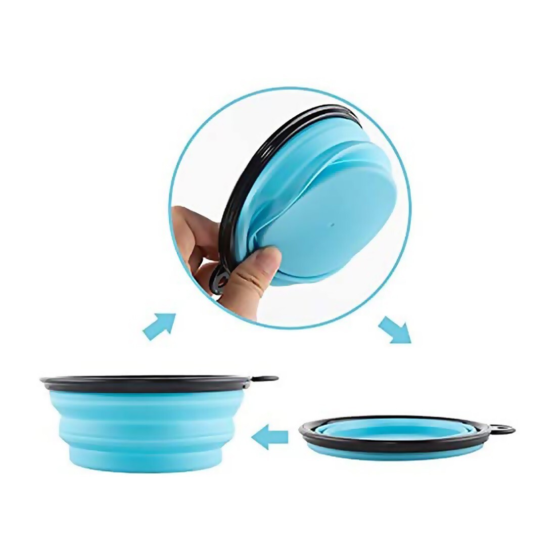 Ezprogear 2 Pack 64 oz Stainless Steel Double Wall Dog Bowl Non-Slip Bottom