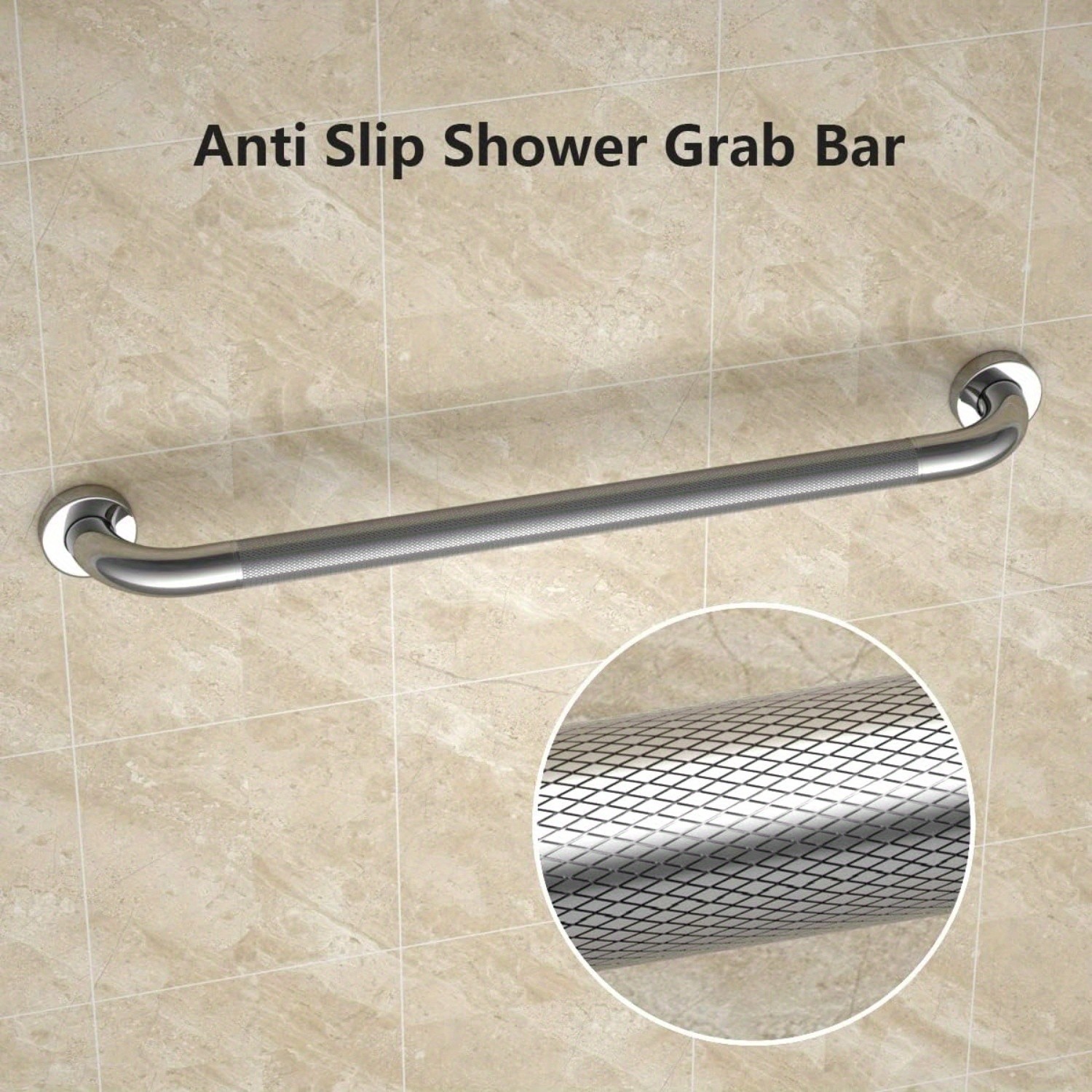 12 or 20 Inch Grab Bars for Bathtubs and Showers,Anti Slip ,Stainless Steel