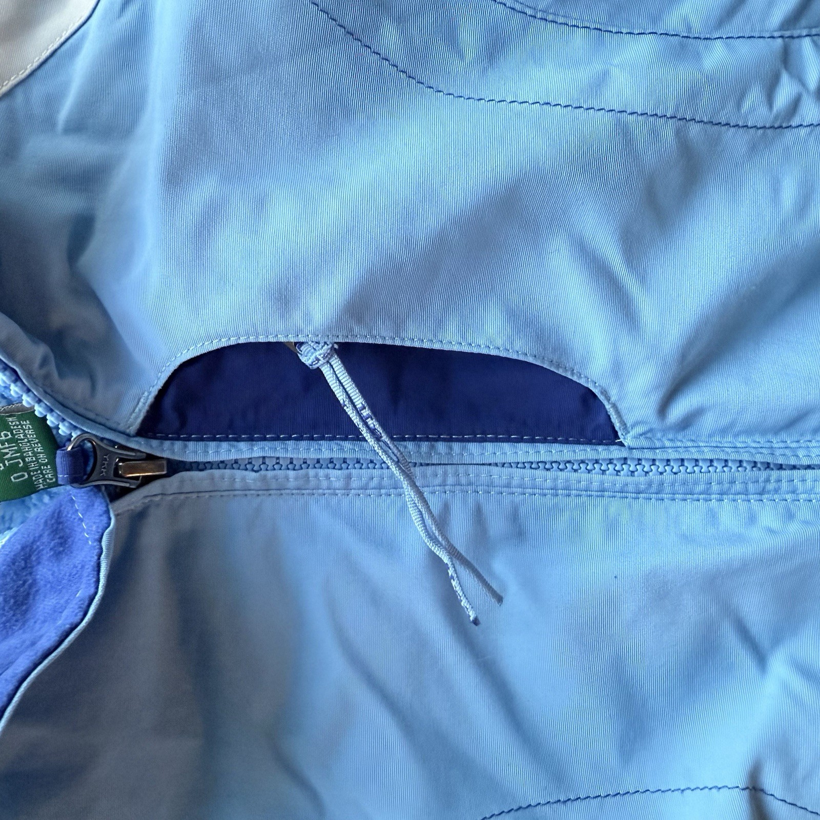 Girls VTG 90s LL Bean Puffer Coat Sz Small Jacket Blue Detachable Liner Y2K Play