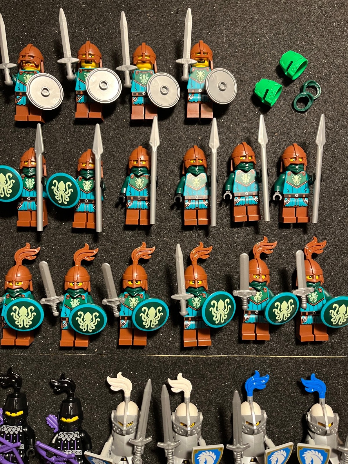 LEGO Minifigures Lot - Castle Theme - Kraken, Horse, Snake Knights