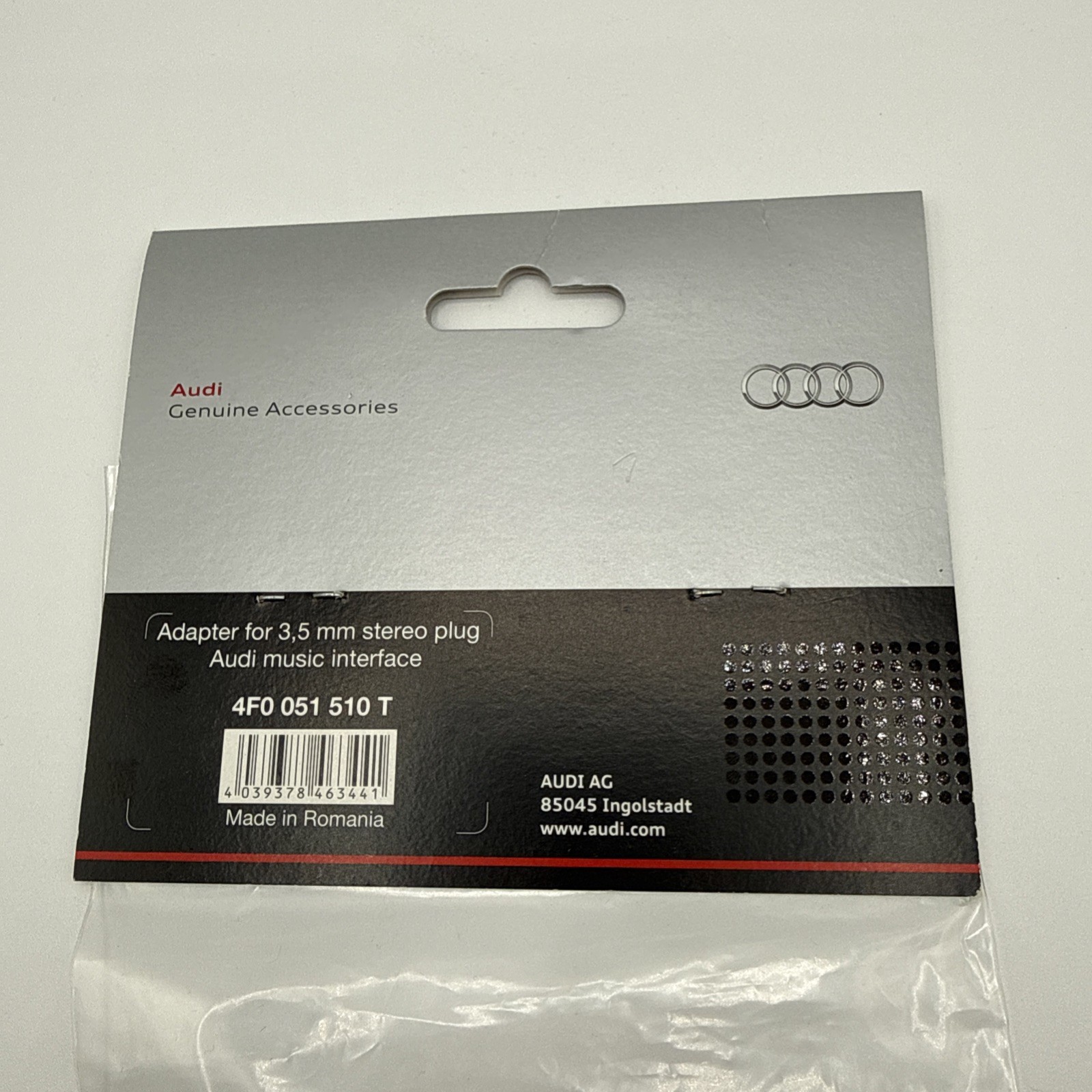 NEW Genuine Audi 3.5mm Jack Connector AMI Cable 4F0 051 510 T