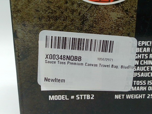 Sauce Toss Premium Canvas Travel Bag One Size, Blue