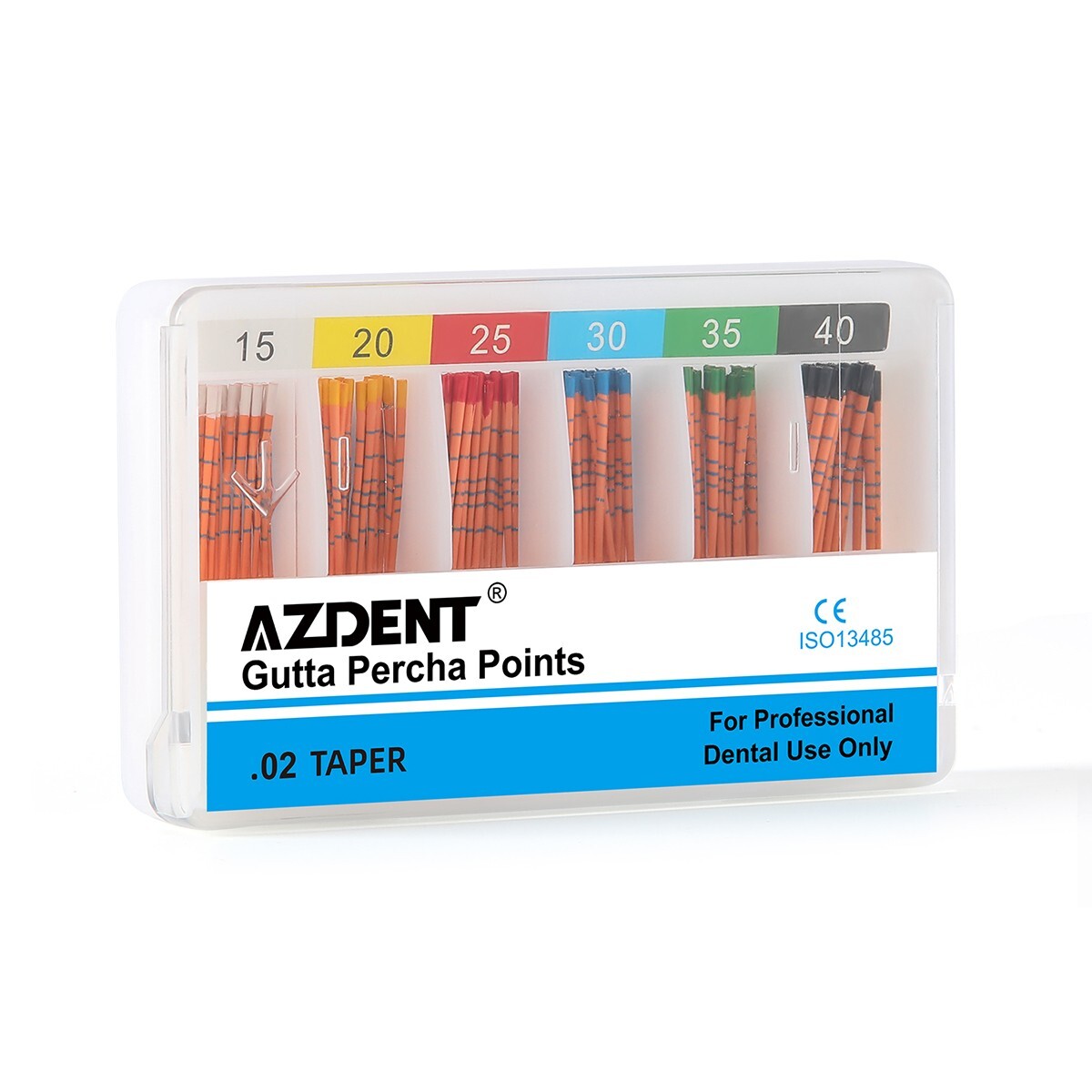 Dental Endodontics Gutta Percha Points With Scale Taper 02 04 06 F1F2F3 Root