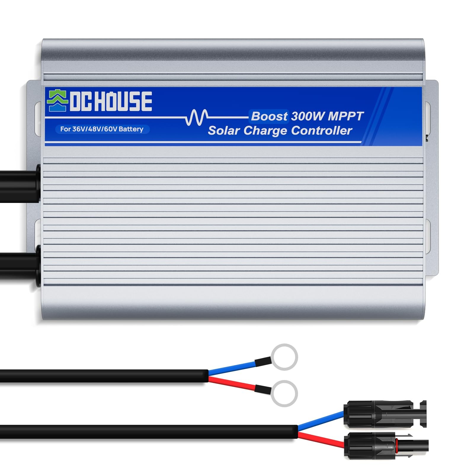 DC HOUSE 300W Boost MPPT Solar Charge Controller, 13V-65V Input, 99%...