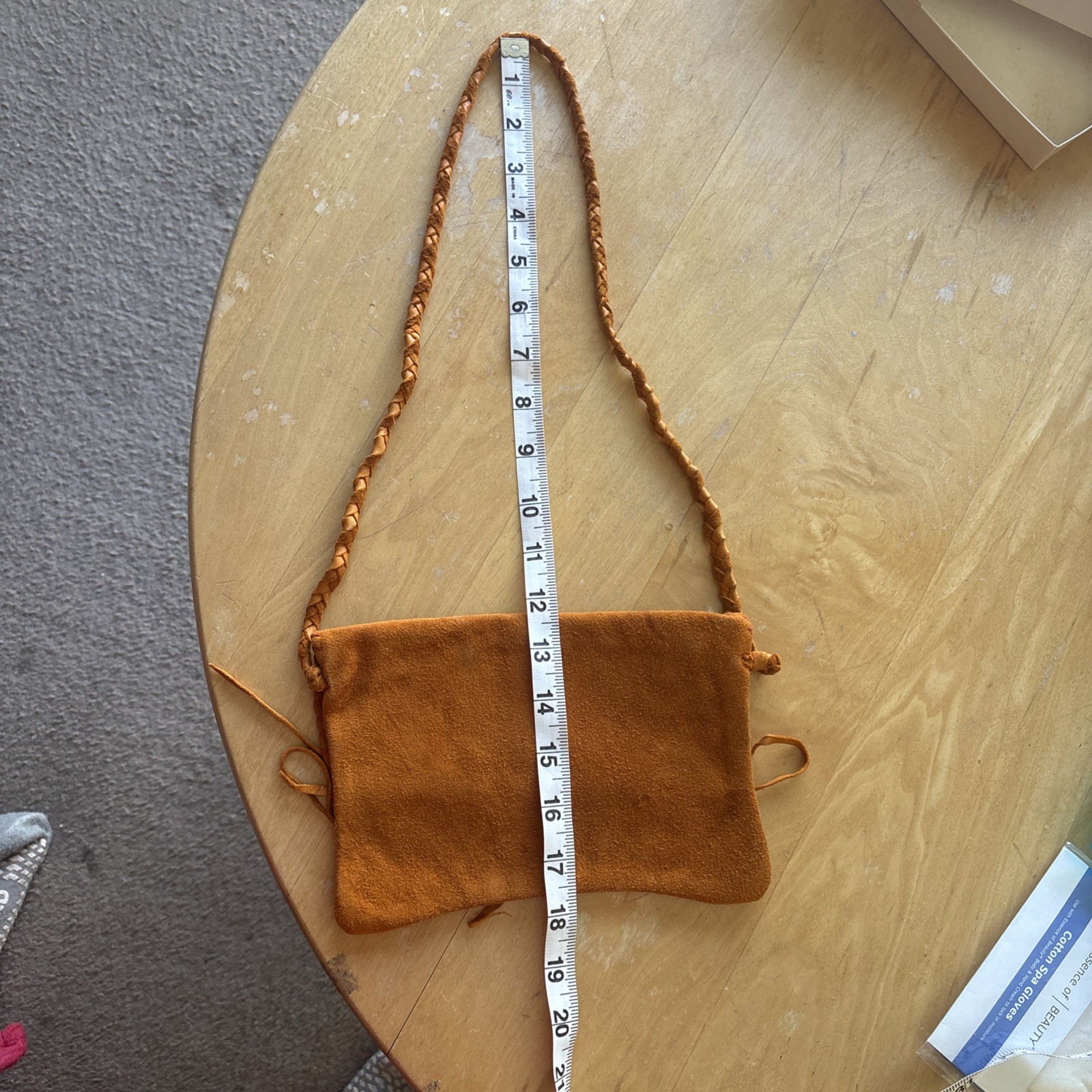 Vintage Navajo/Taos Pueblo Handmade Deerskin Suede Shoulder Bag – Antler Detail