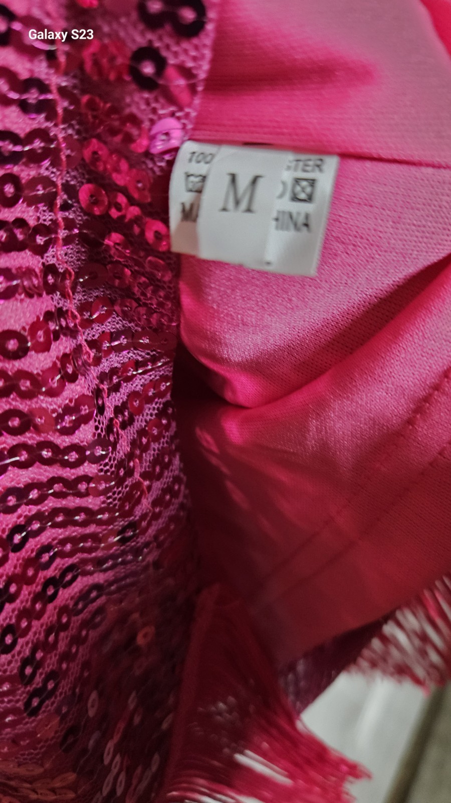 Fringe Gogo Showgirl Retro Flapper Sleeveless Dress Only 1920's Style Size M