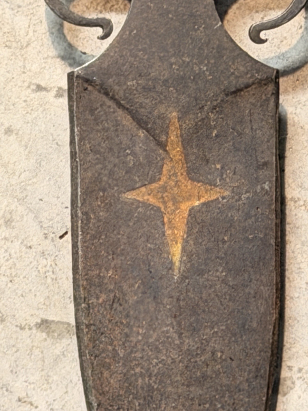 1800’s Plains Indian Pipe Tomahawk with Beaded Drop and Star Engraving