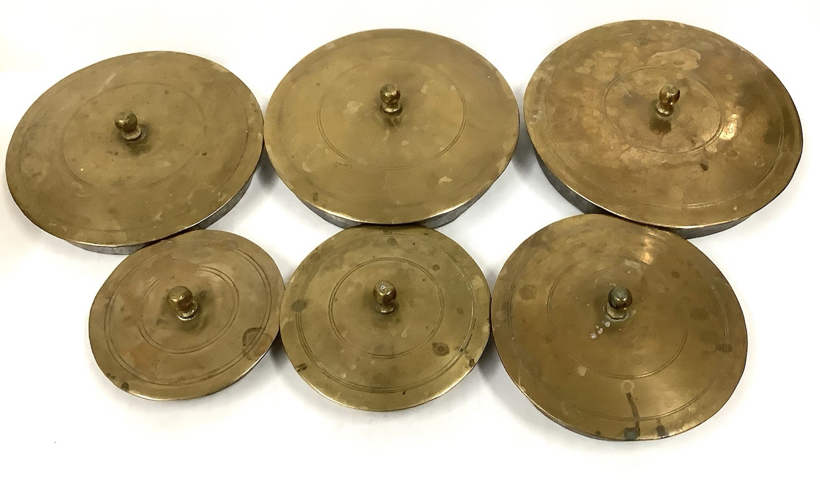 NEW LOWER PRICE--Vintage Traditional Indian Tin Lined Brass Cookware