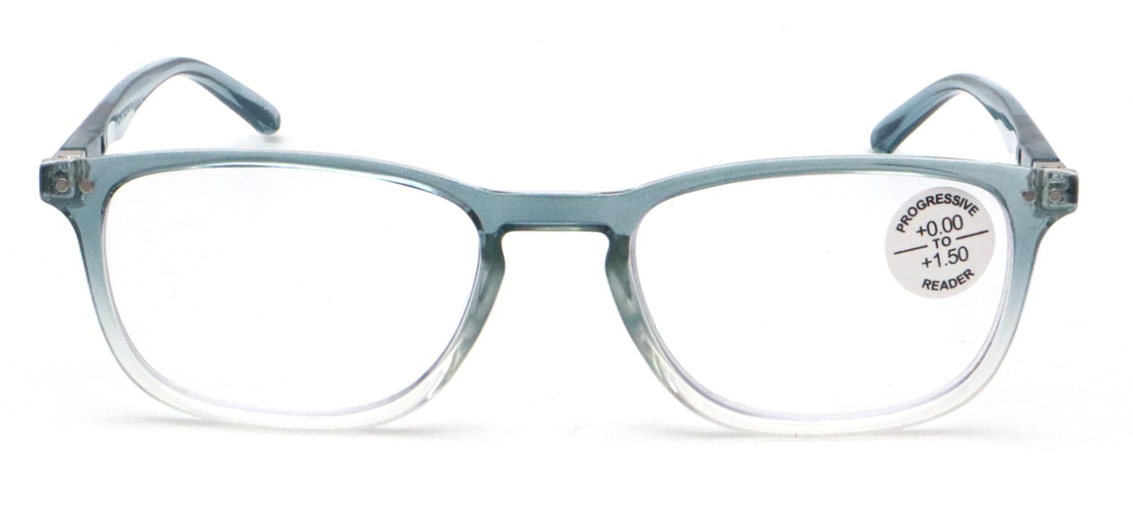 Lightweight Progressive Clear on Top Bifocal Reading glasses - No Line or Bubble