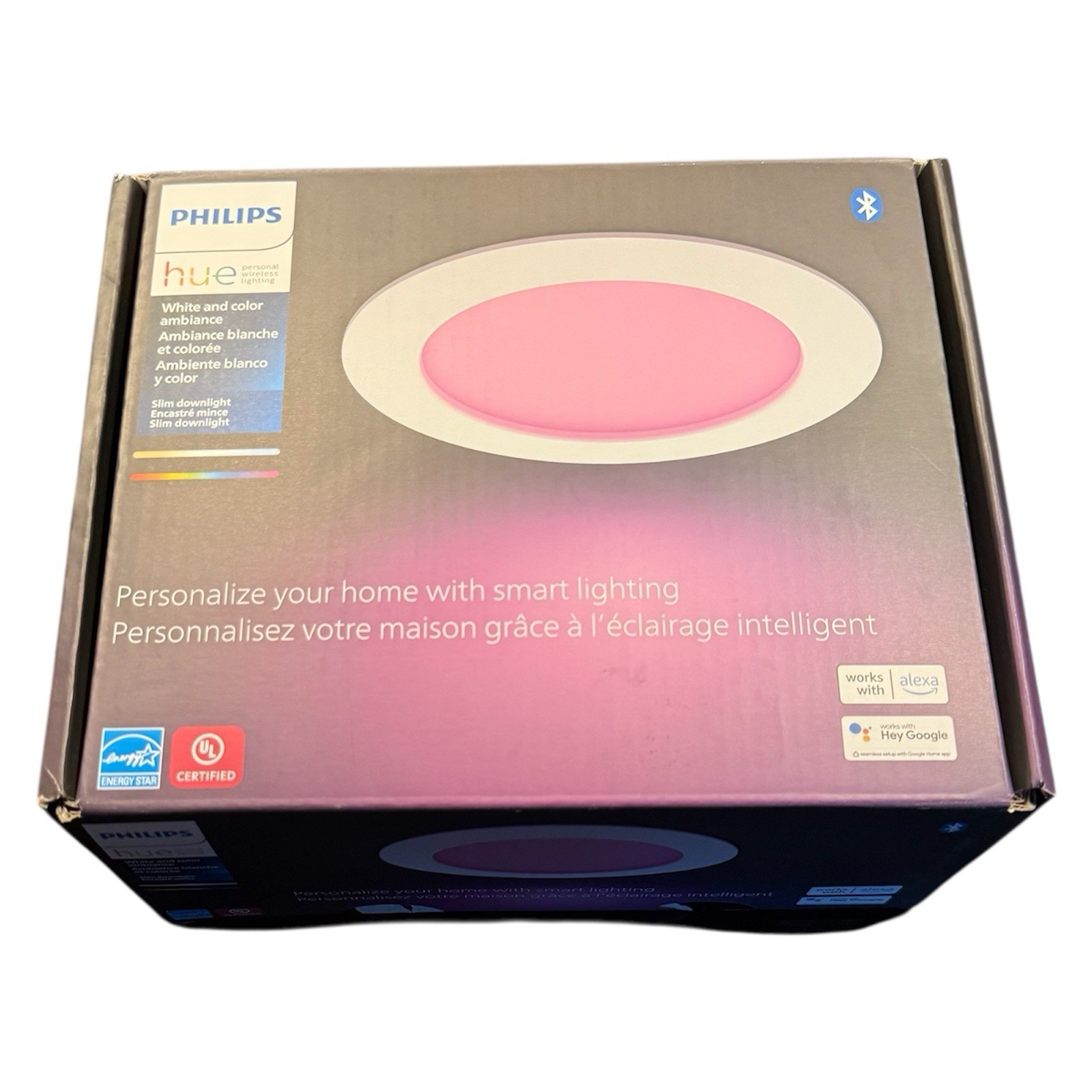 Philips Hue Smart Slim 6 Inch LED Downlight White and Color Ambiance Light