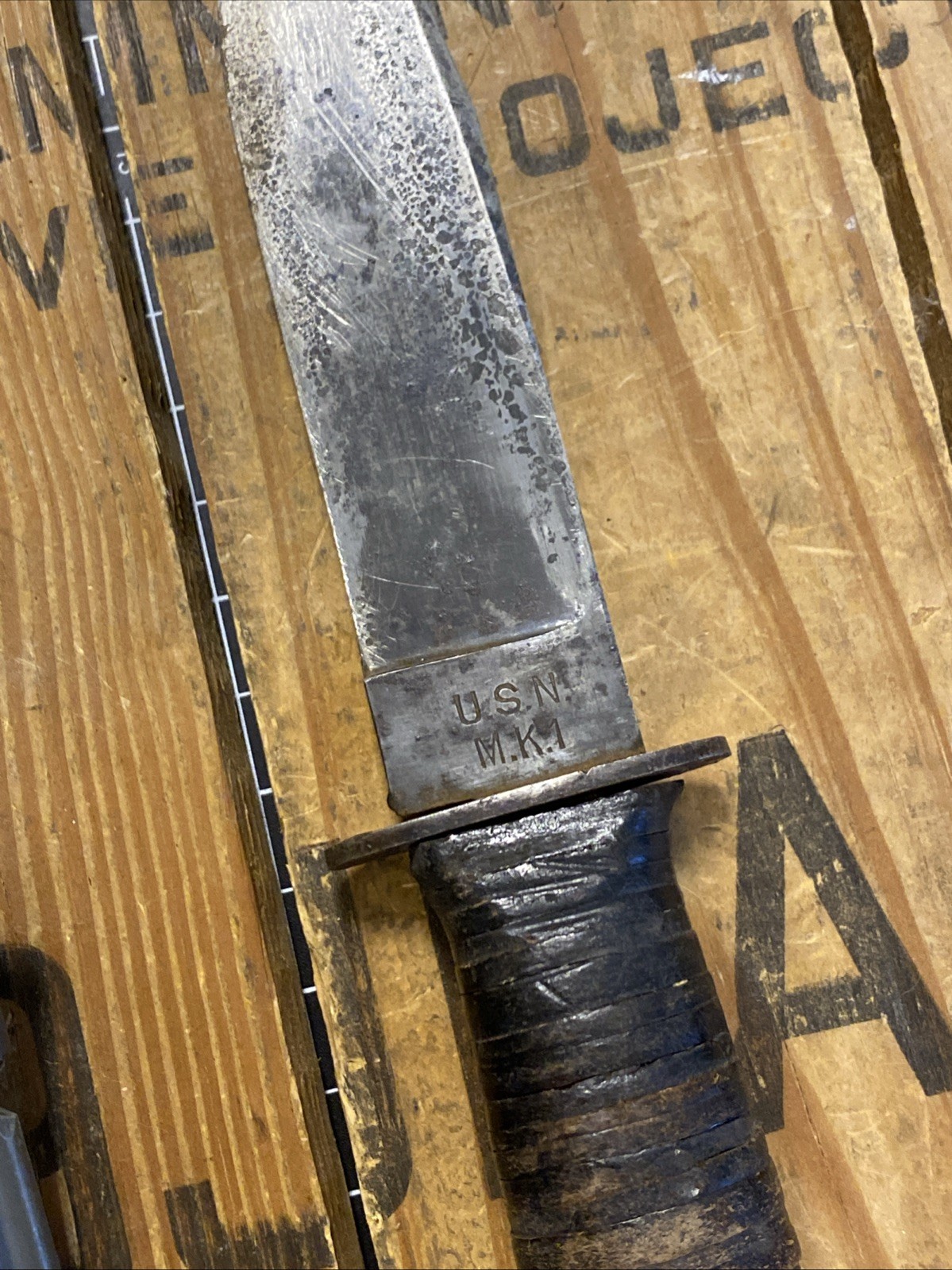 WW2 U.S.N. MK. 1 Robeson Shuredge No. 20 Fighting Knife NORD 4723 Scabbard Nice!