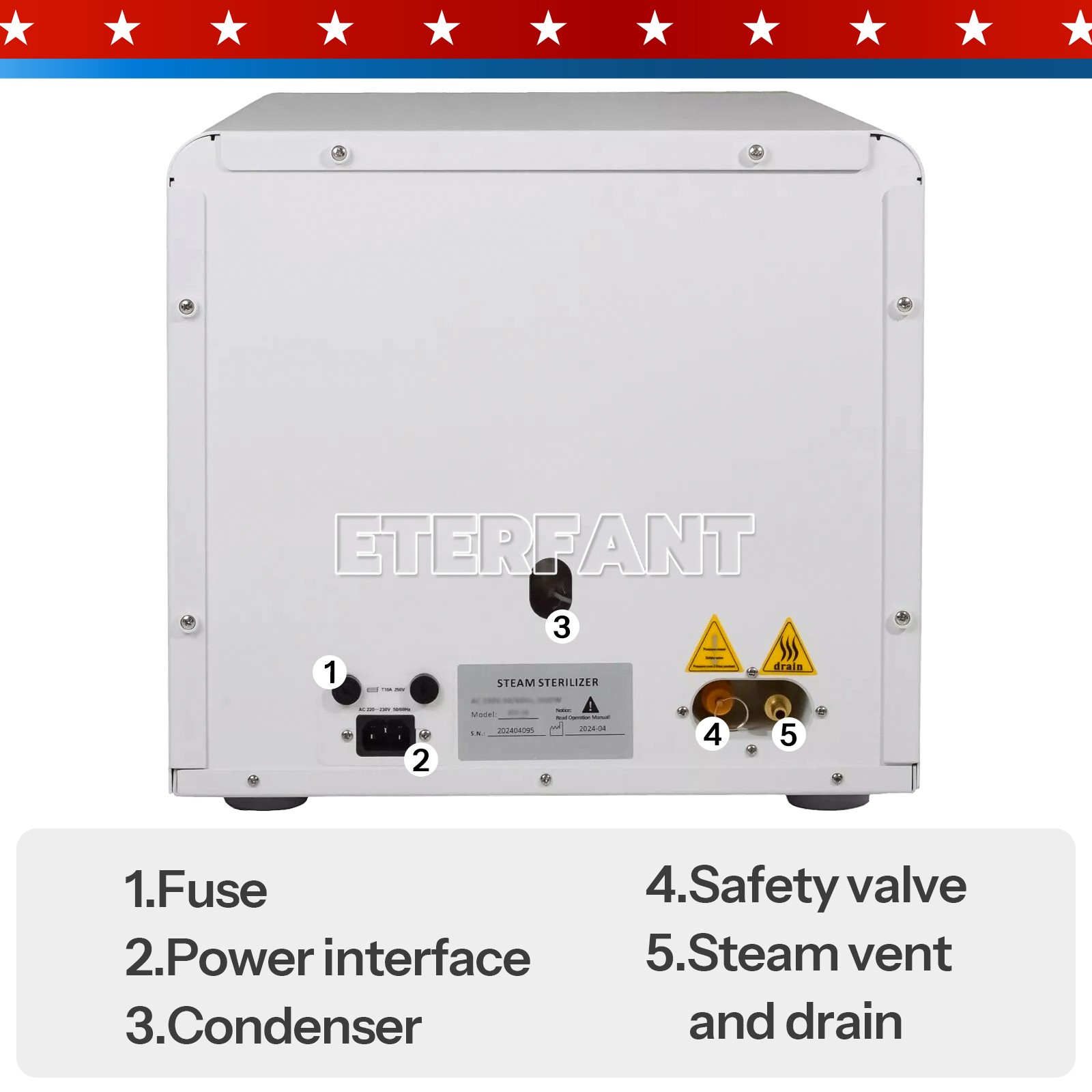 16/18/23L Class N Dental Medical Autoclave Steam Sterilizer with Drying Function