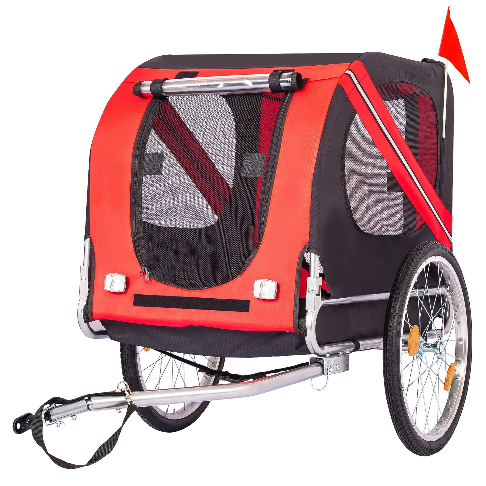 Foldable Pet Bicycle Trailer Stroller Dog Cat Bike Carrier 88 lb Water Resistant