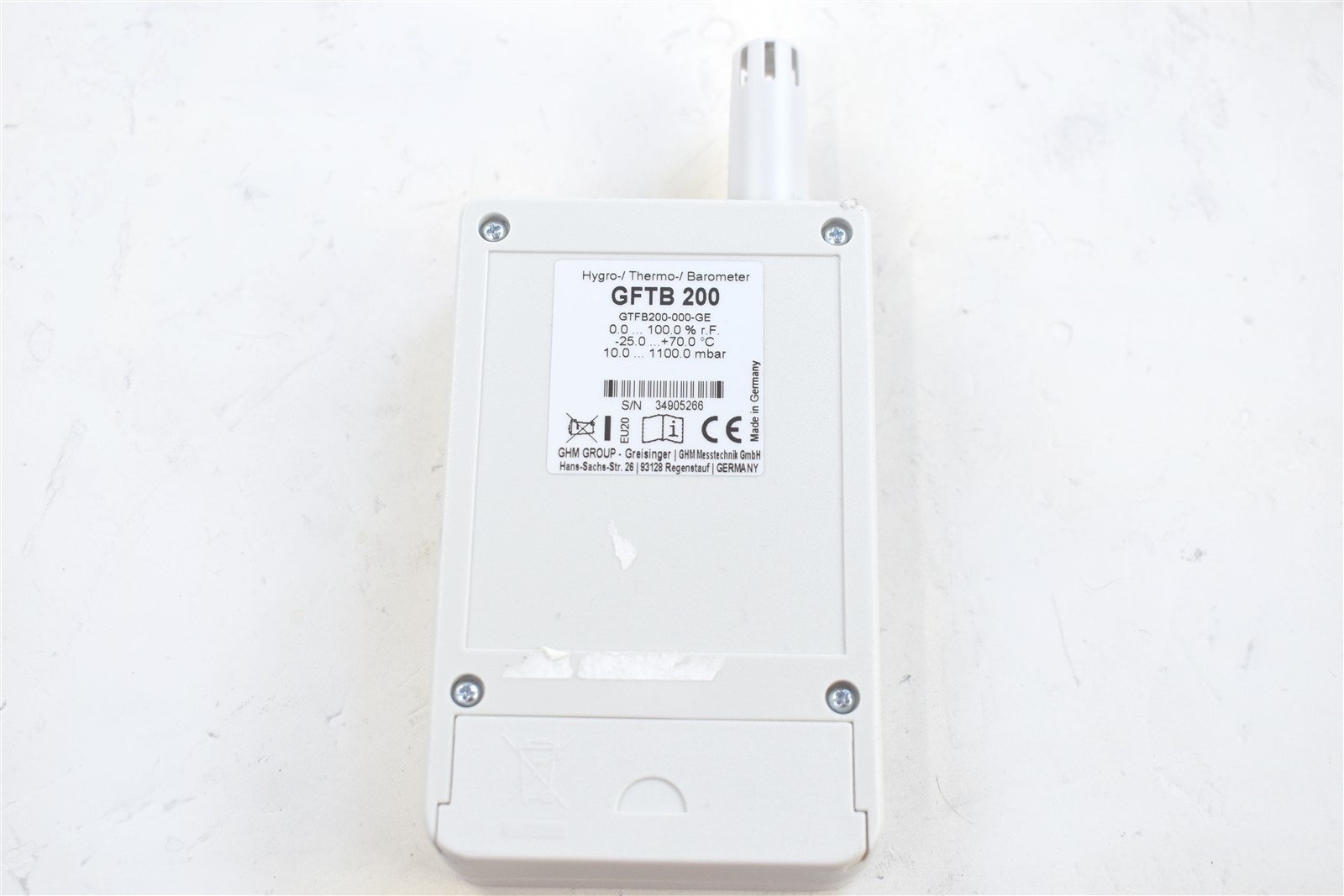 Greisinger GFTB 200 Hygro-Thermo-Barometer