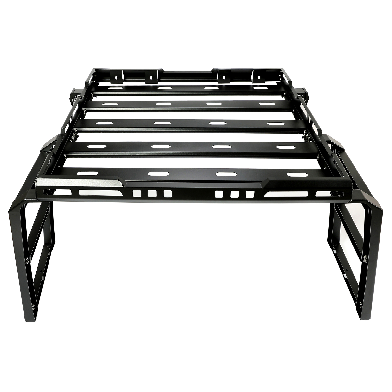 Roof Rack Cargo Basket Luggage Carrier & Ladders For 2007-2018 Jeep Wrangler JK