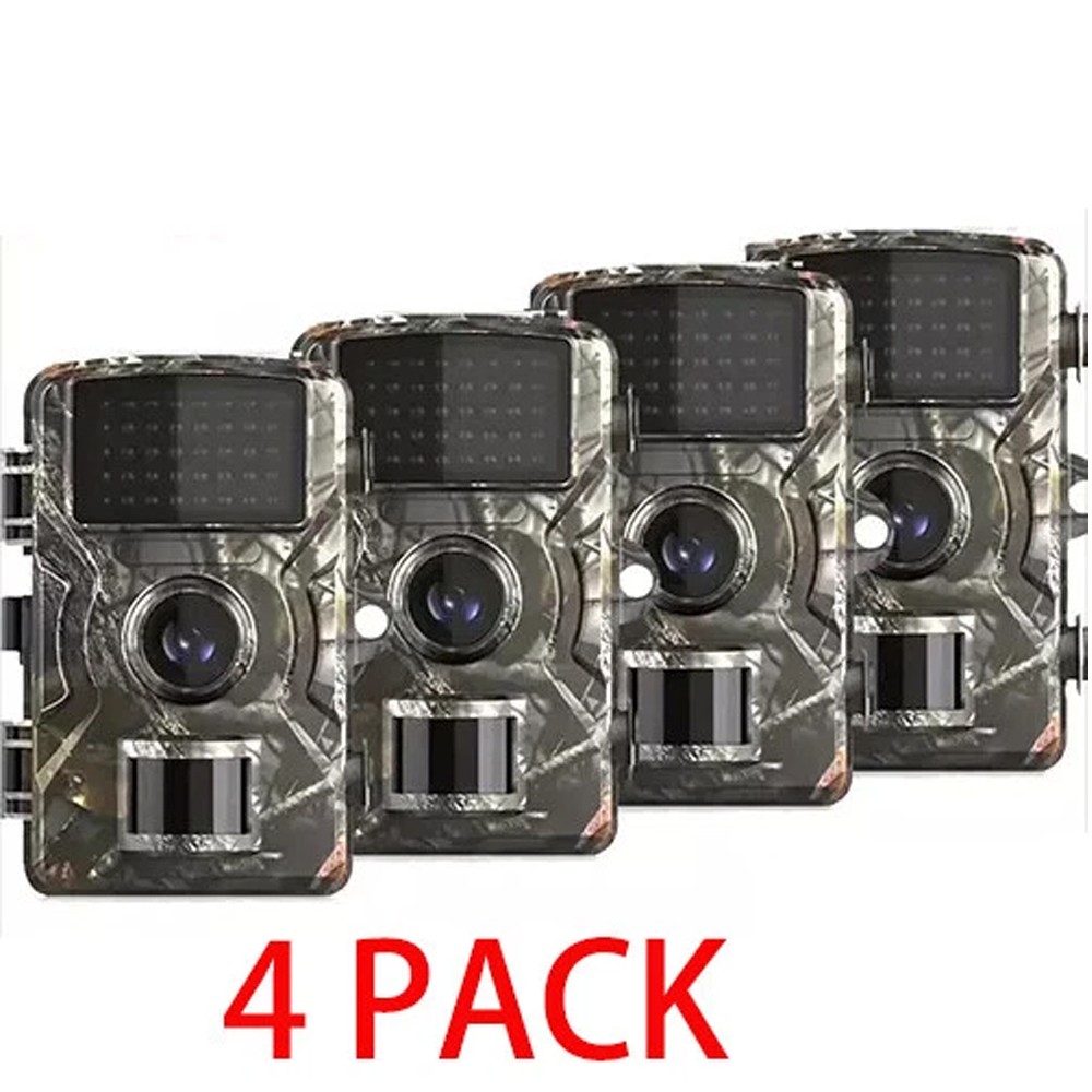 4/8 Pack Wildlife Hunting Trail Camera 1440P Game Camera with Night Vision USA