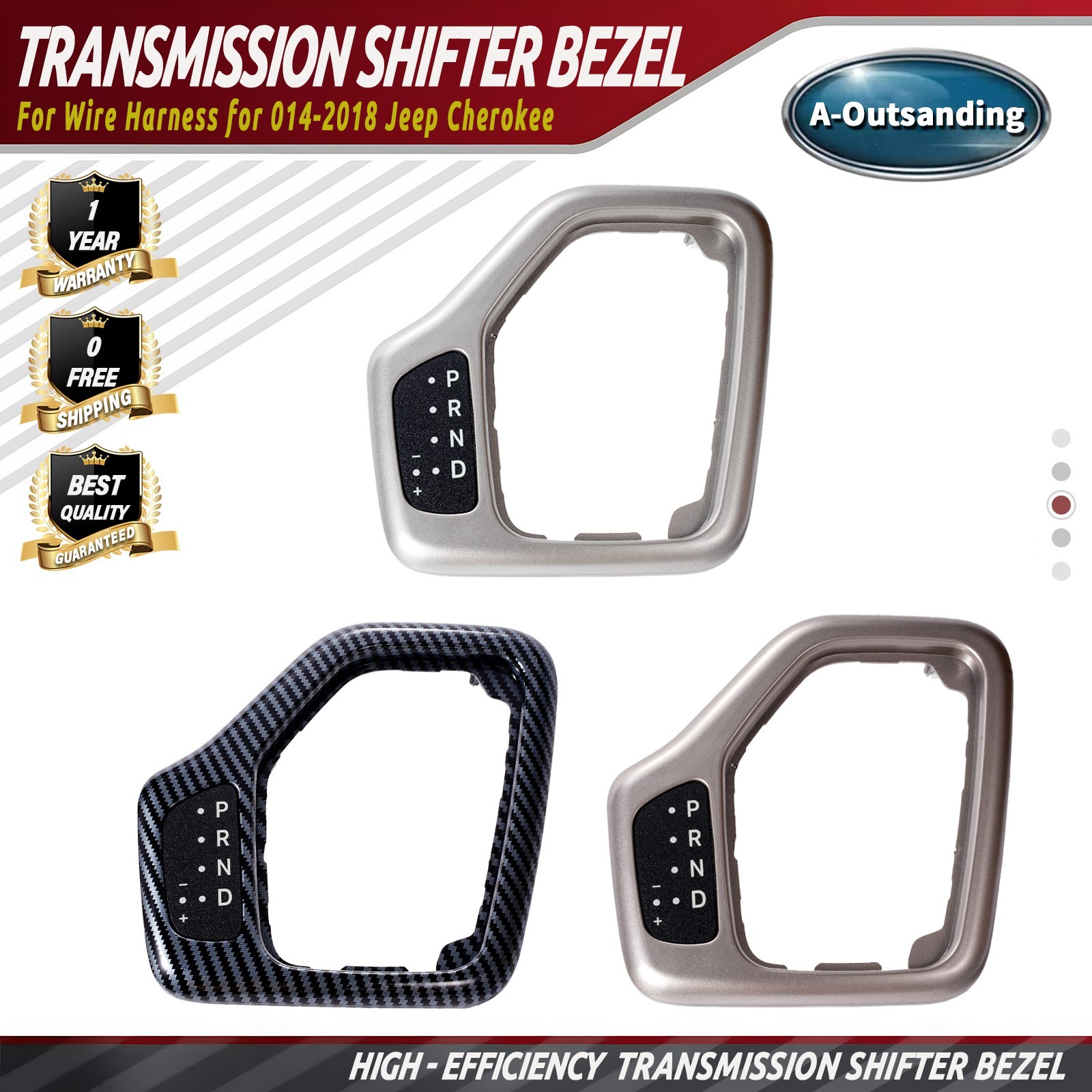Transmission Shifter Bezel Factory with Wire Harness for 014-2018 Jeep Cherokee