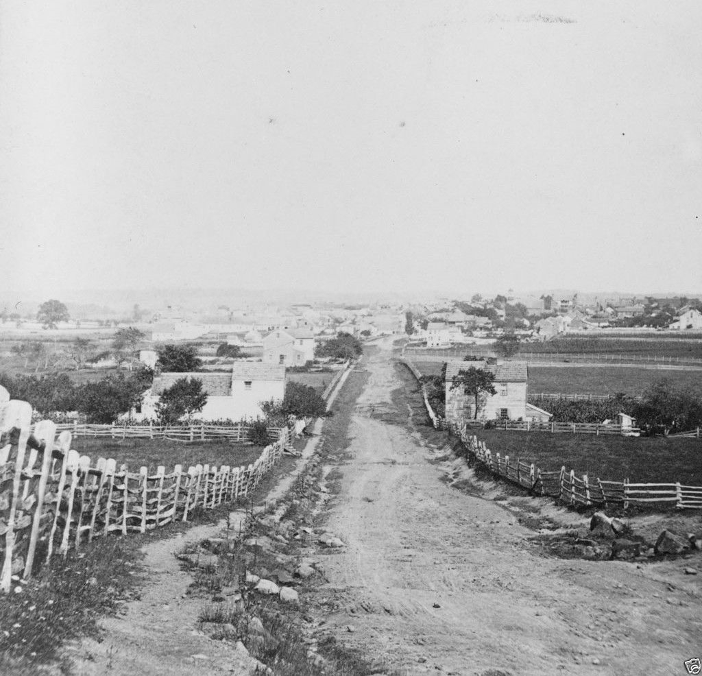 Battle of Gettysburg - View of town from Seminary Ridge 8x10 Civil War Photo