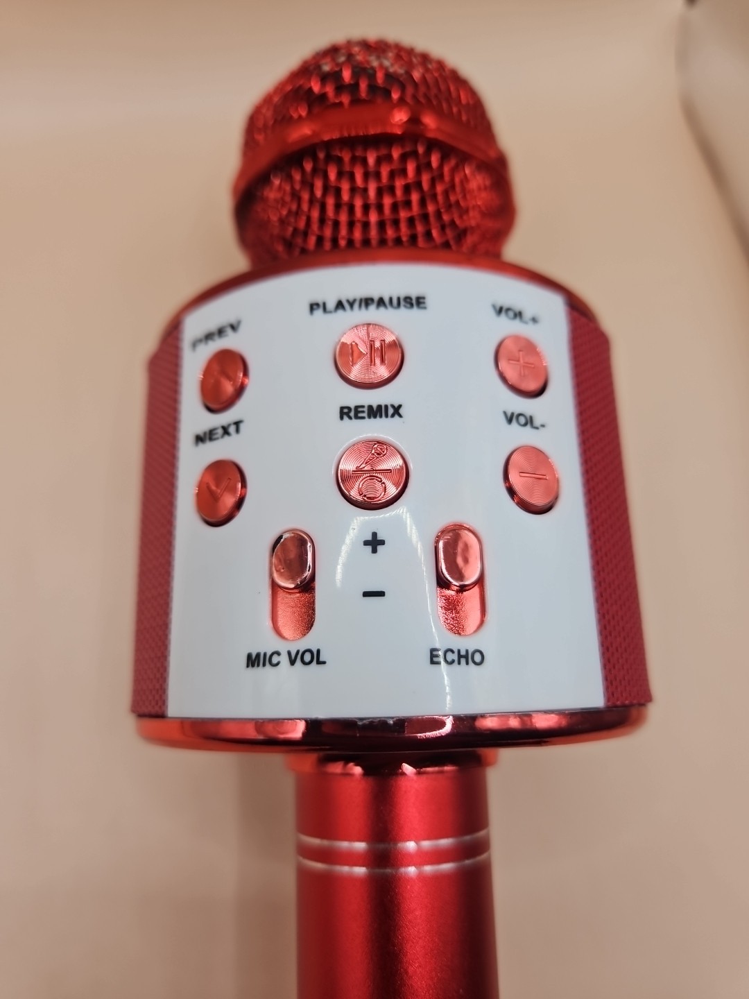 Hello Kitty Red Bluetooth Karaoke Microphone Wireless Speaker