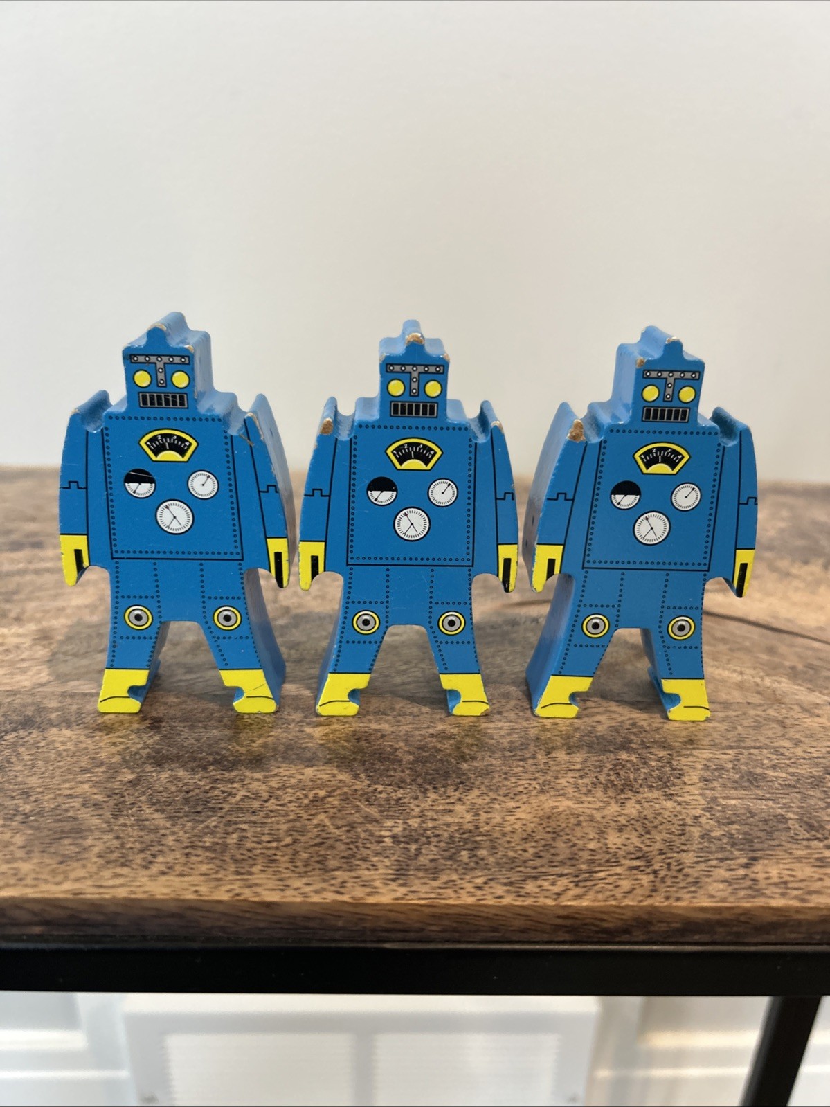 Schylling Wooden Stacking Robots - Balance Toy Set Of 13 Multicolor Blocks Kids