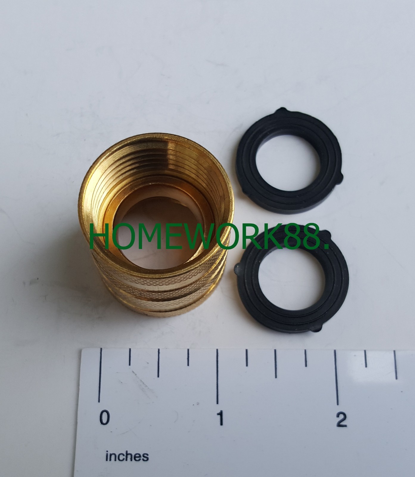 1 PC - 3/4" FEMALE GARDEN HOSE SWIVEL HOSE TO HOSE CONNECTOR - LEAD FREE BRASS