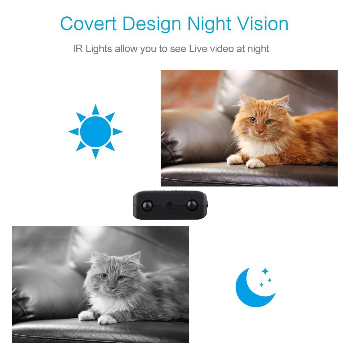 Mini Camera 1080P HD Motion Detection Camcorder Night Vision Home Security Cam