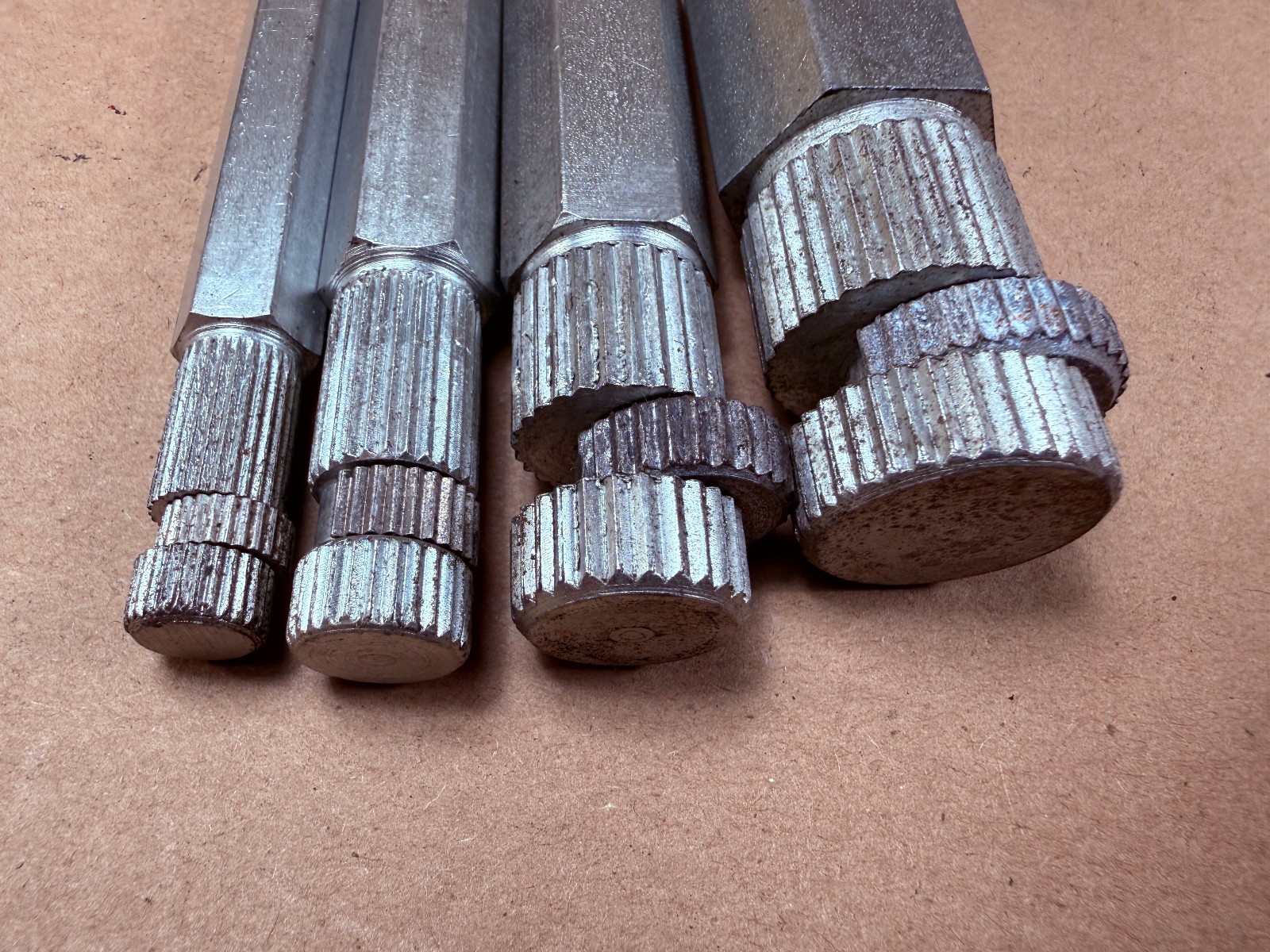 Vintage Roddick Tool 4-Piece 3/8" 1/2” 3/4” 1” Internal Nipple Extractor Set