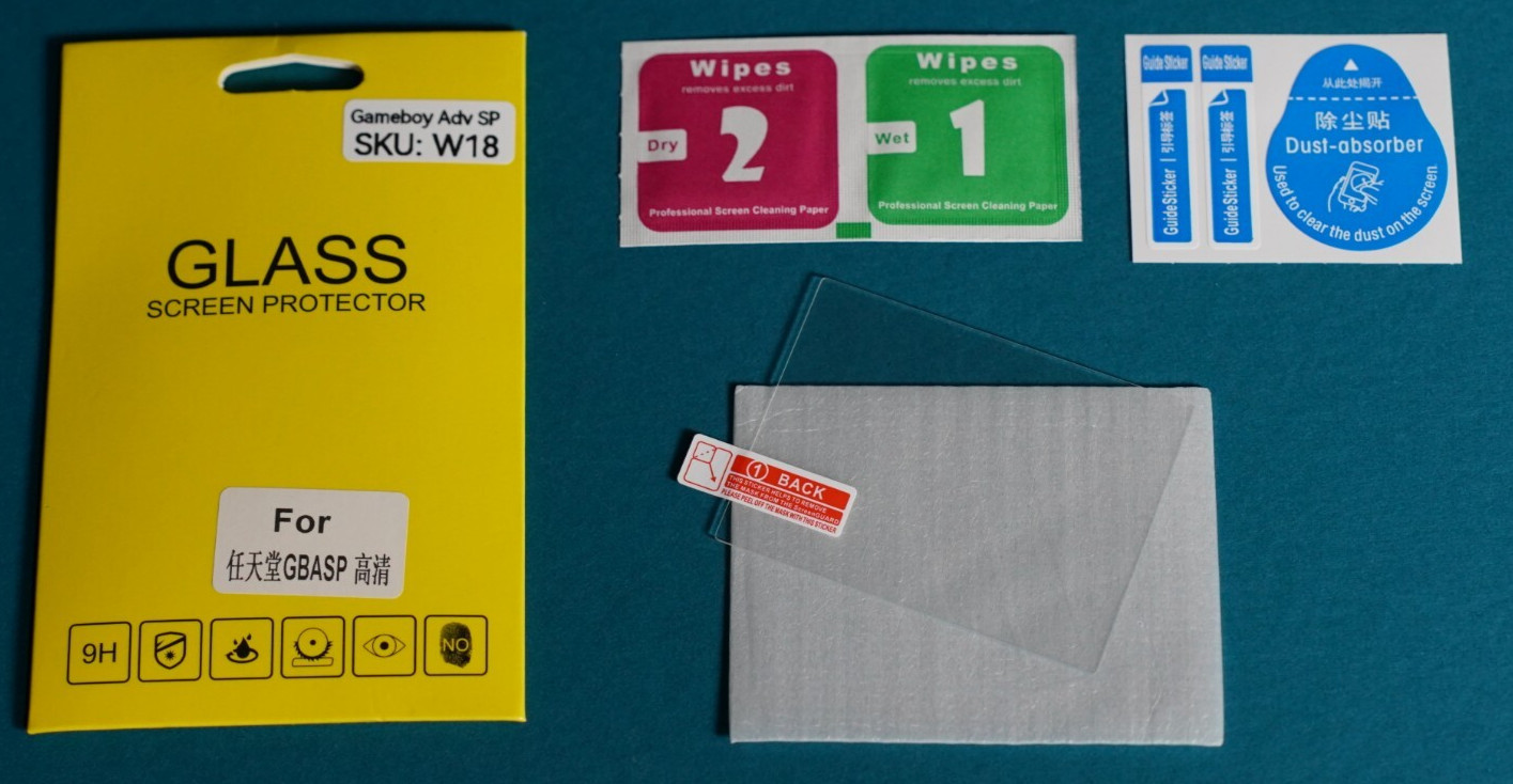 Tempered Glass Screen Protector for Nintendo Game Boy Advance SP GBA SP - USA