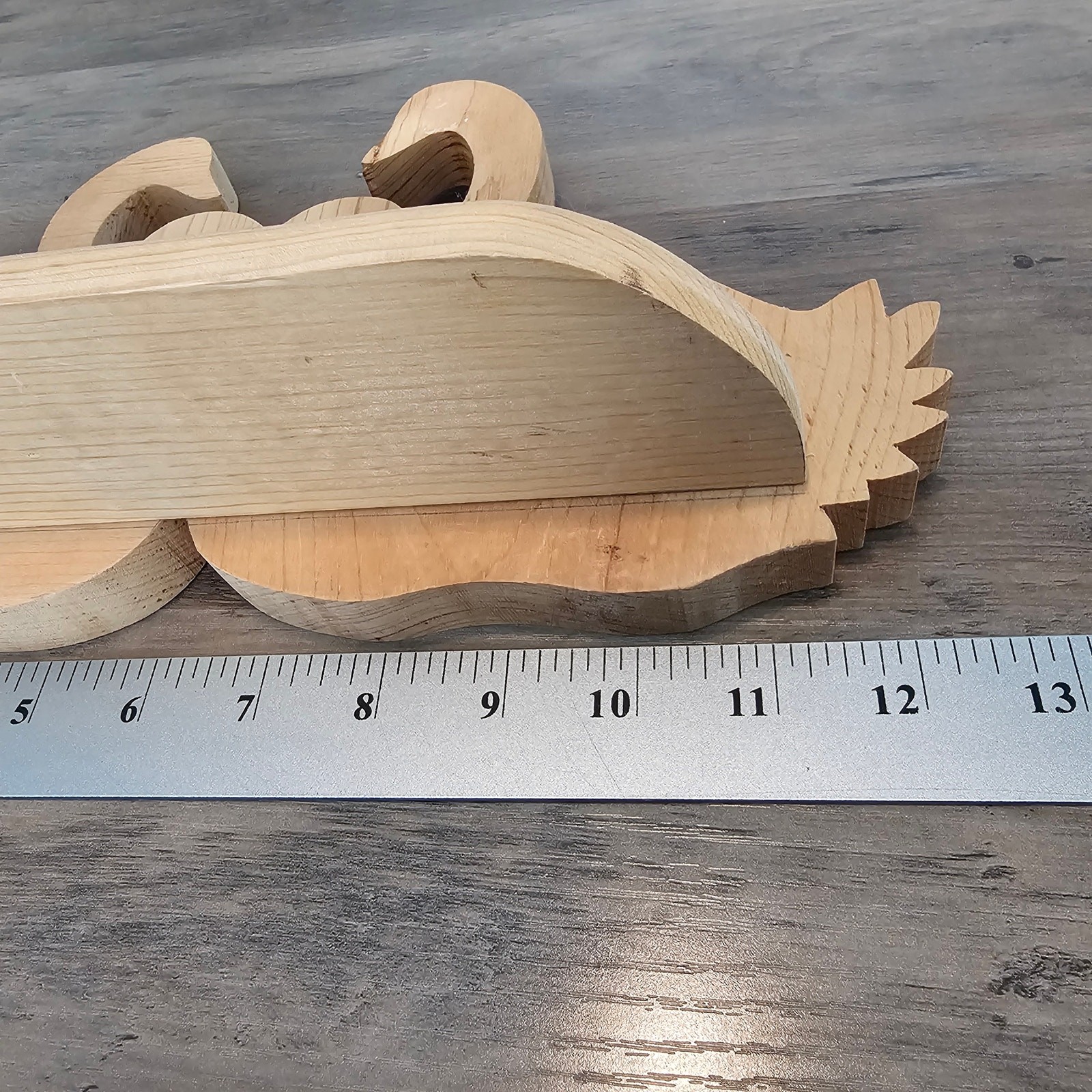 Vintage Wood Swan Shelf Wall Mount 90s Heart Cottage Coquette Decor Ducks Birds