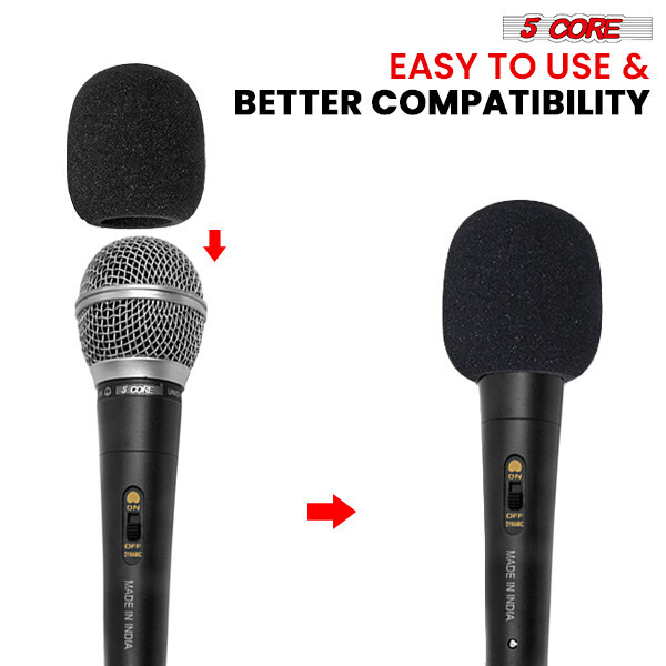 5Core Microphone Windscreen Pop Filter Sponge Foam Wind Shield Mic Cover