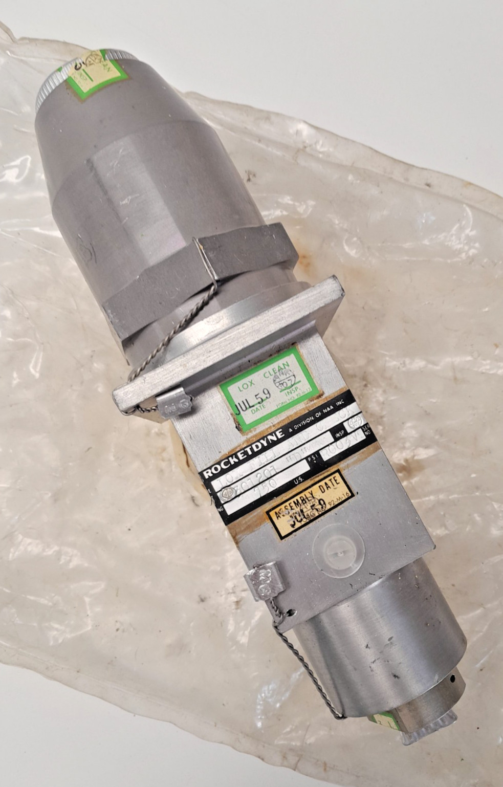 Surplus NOS Rocketdyne Liquid Oxygen LOX Fill and Check Valve Rocket Engine NASA