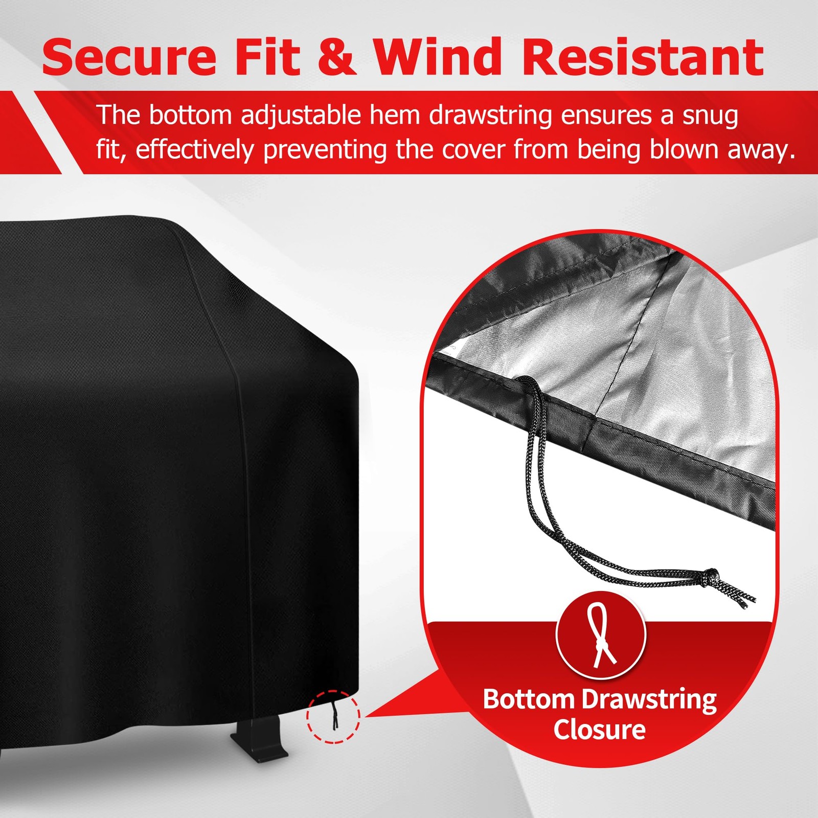 Char-Broil 3-5 Burner Rip-Stop Gas Grill Cover, Heavy Duty