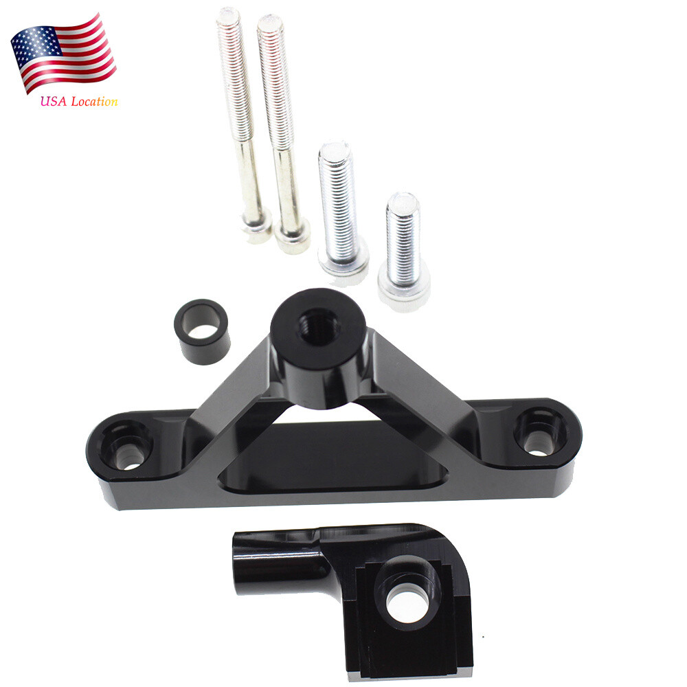 For Ninja ZX10R 2004-2005 Steering Damper Stabilizer Bracket Mount Holder CNC