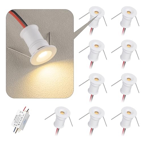 902 120° LED Mini Spotlight - DC12V 3000K - Warm White - White - 120°
