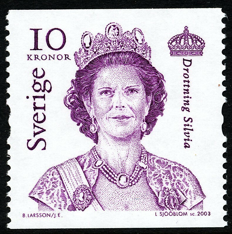 Sweden 2003 Queen Silvia. Engraver L Sjööblom. MNH
