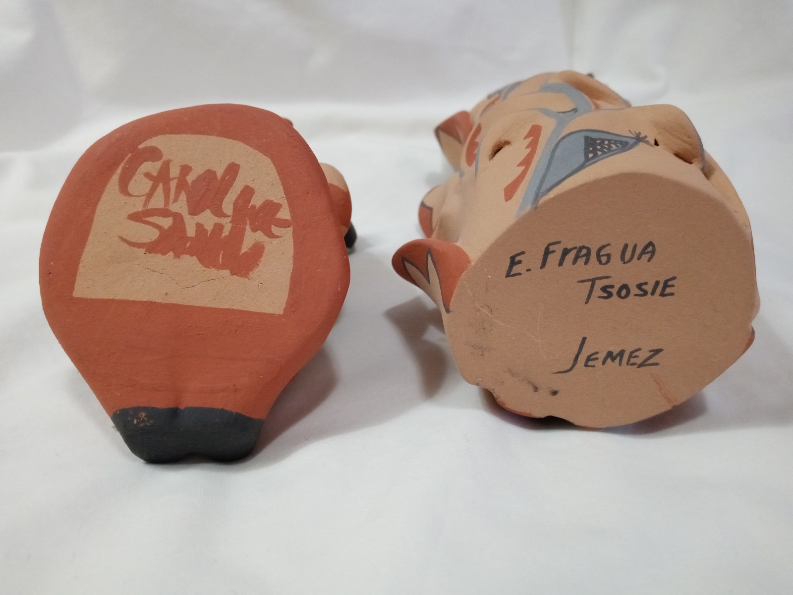 Native American Jemez Pottery Storyteller Set, Emily Fragua Tsosie & Caroline Sa