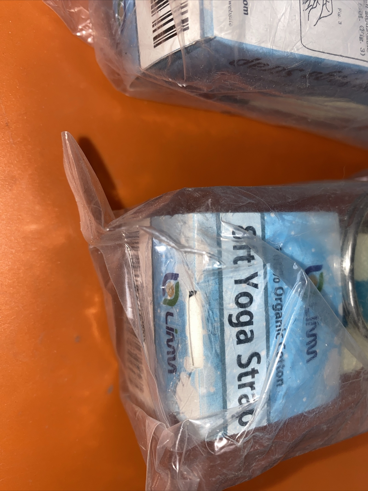 2 Yoga Strap 8ft 100% Organic Cotton Pilates 244cm x 3.8cm Brand New Sealed