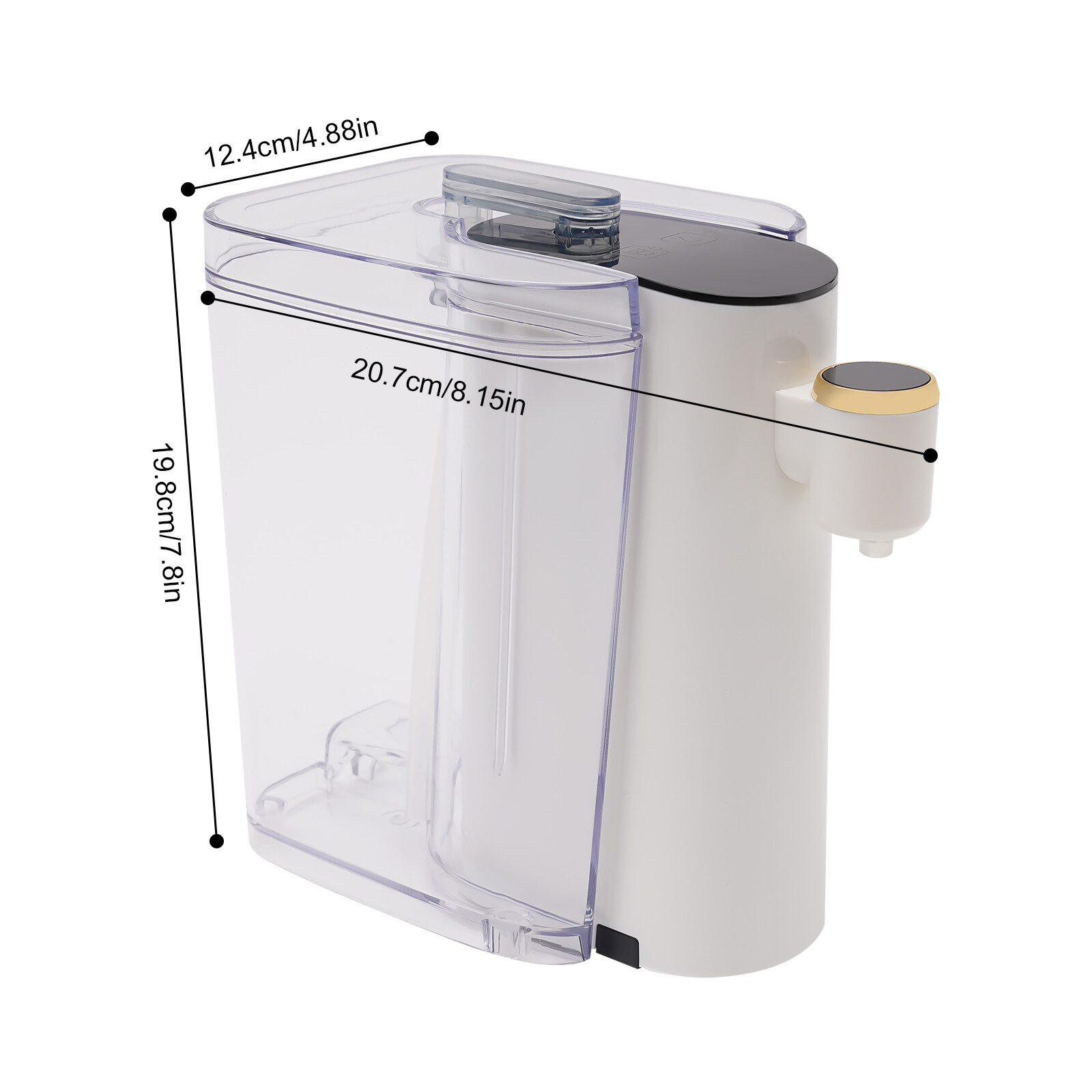 1500W Countertop Bottled Water Dispenser Electric Instant Hot Water Dispenser